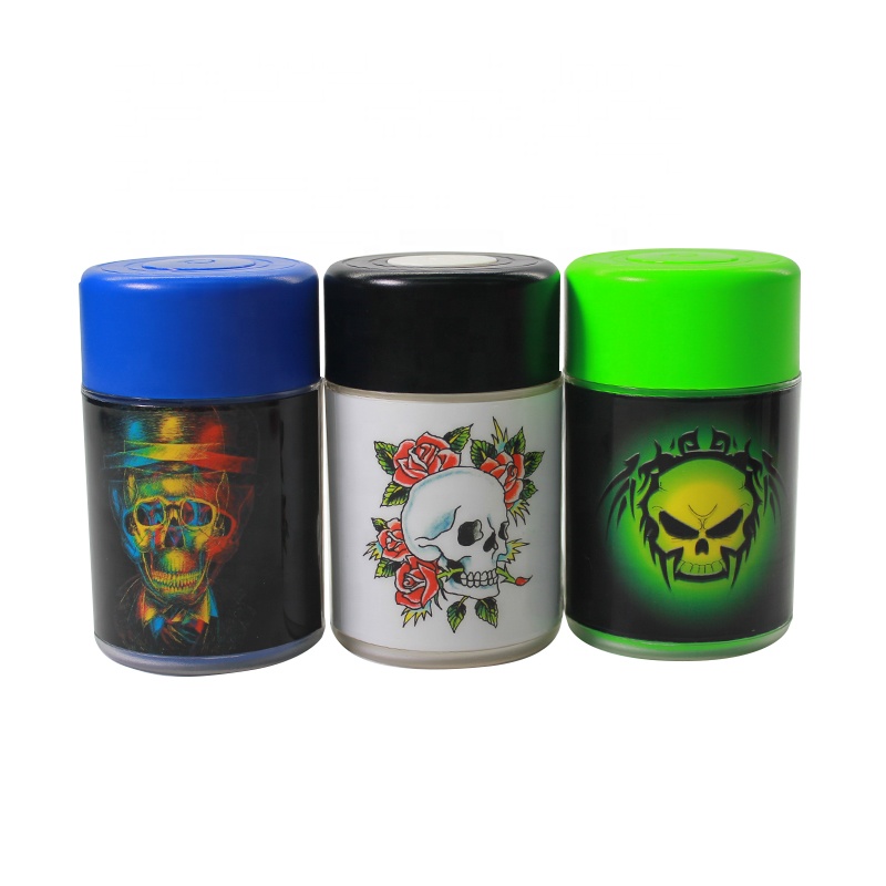 UKETA custom print new design led herb tobacco weed jar