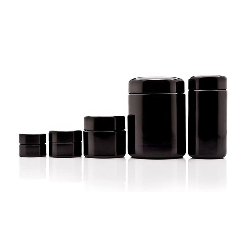UKETA herb stash jar and smell proof container airtight herb weed glass jar 250ml