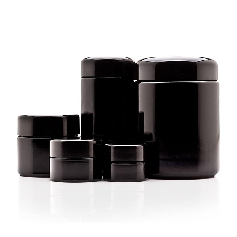 UKETA herb storage glass stash jar and smell proof container airtight weed stash jar