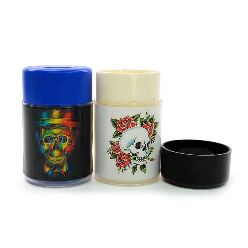 UKETA new custom weed storage bottles plastic stash container weed jar