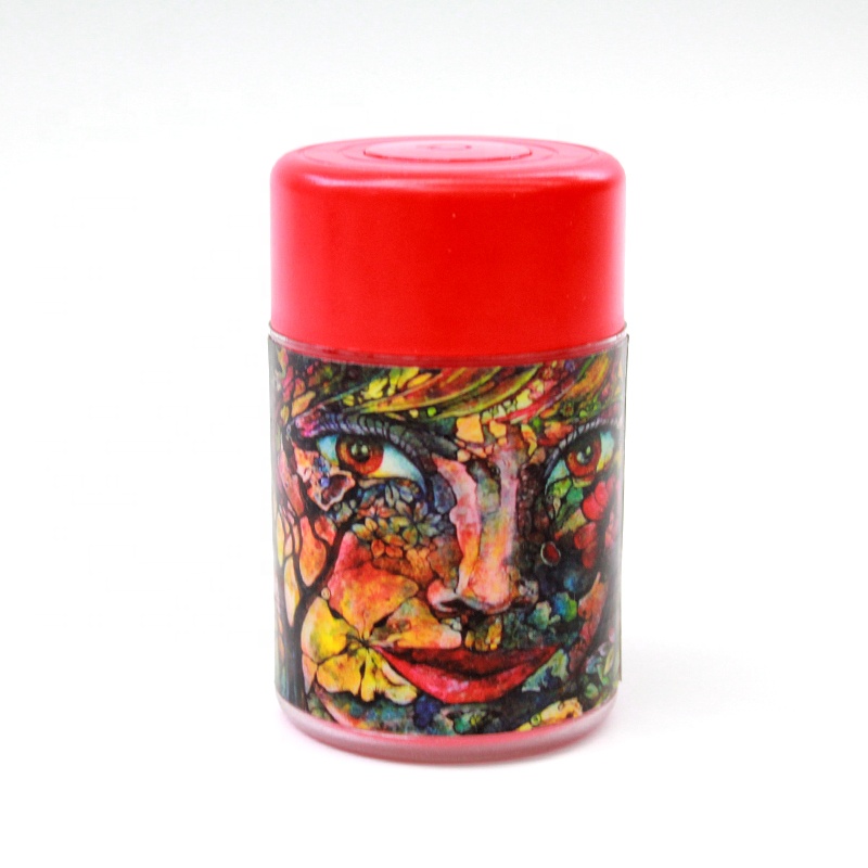 UKETA new custom weed storage bottles plastic stash container weed jar