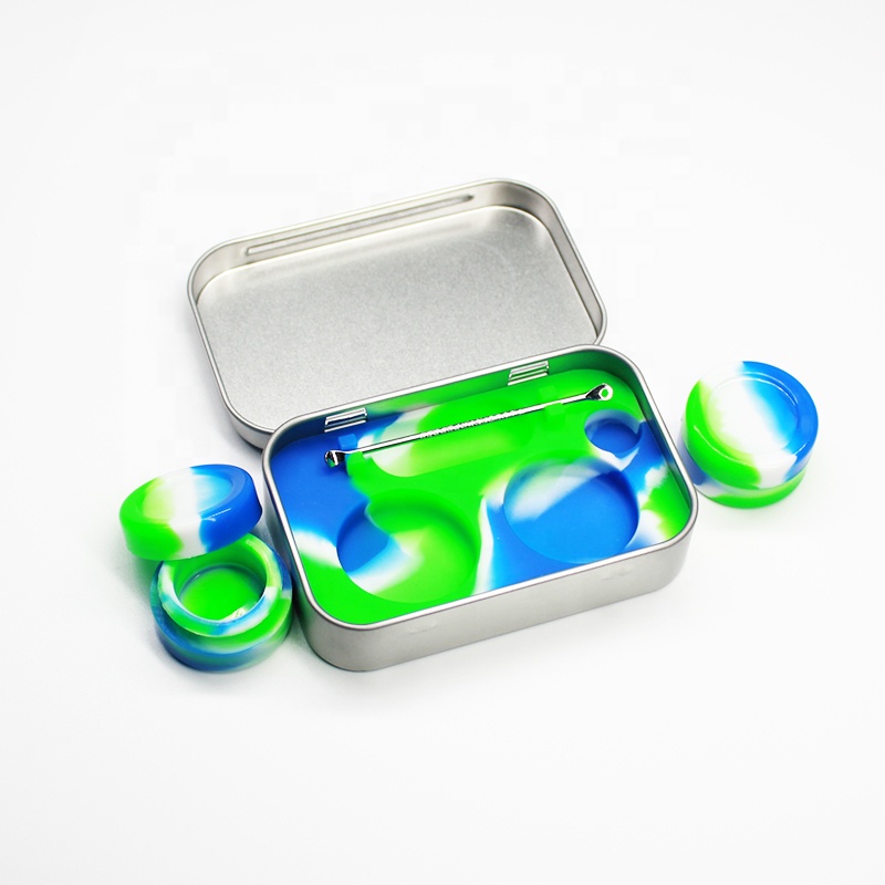 UKETA oil wax jar dab tool weed accessories silicone container with tools