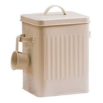 UNIQUE SET OF 2 KITCHEN STORAGE CANISTER ROUND STORAGE CANISTER METAL IRON CANISTER