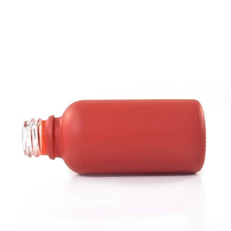 USA market 30ml matte black red white green blue glass dropper bottle with bamboo wood lid