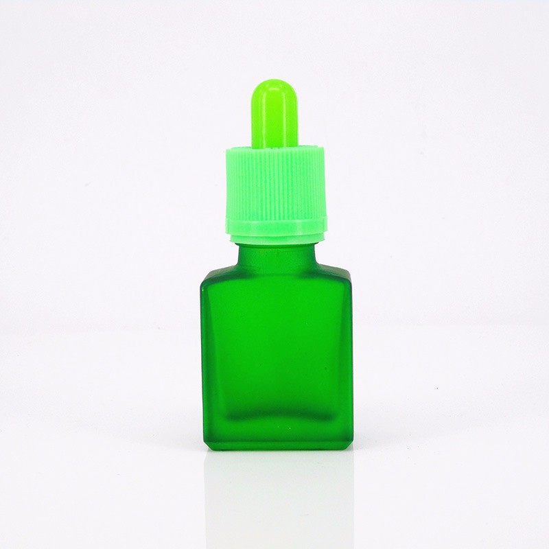 USA market e liquid 15ml 30ml 50ml 100ml rectangular glass dropper bottle with childproof cap
