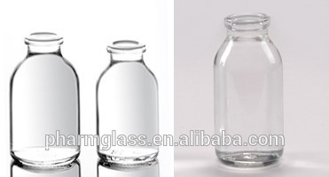 USP TYPE I clear 100ml infusion glass bottle
