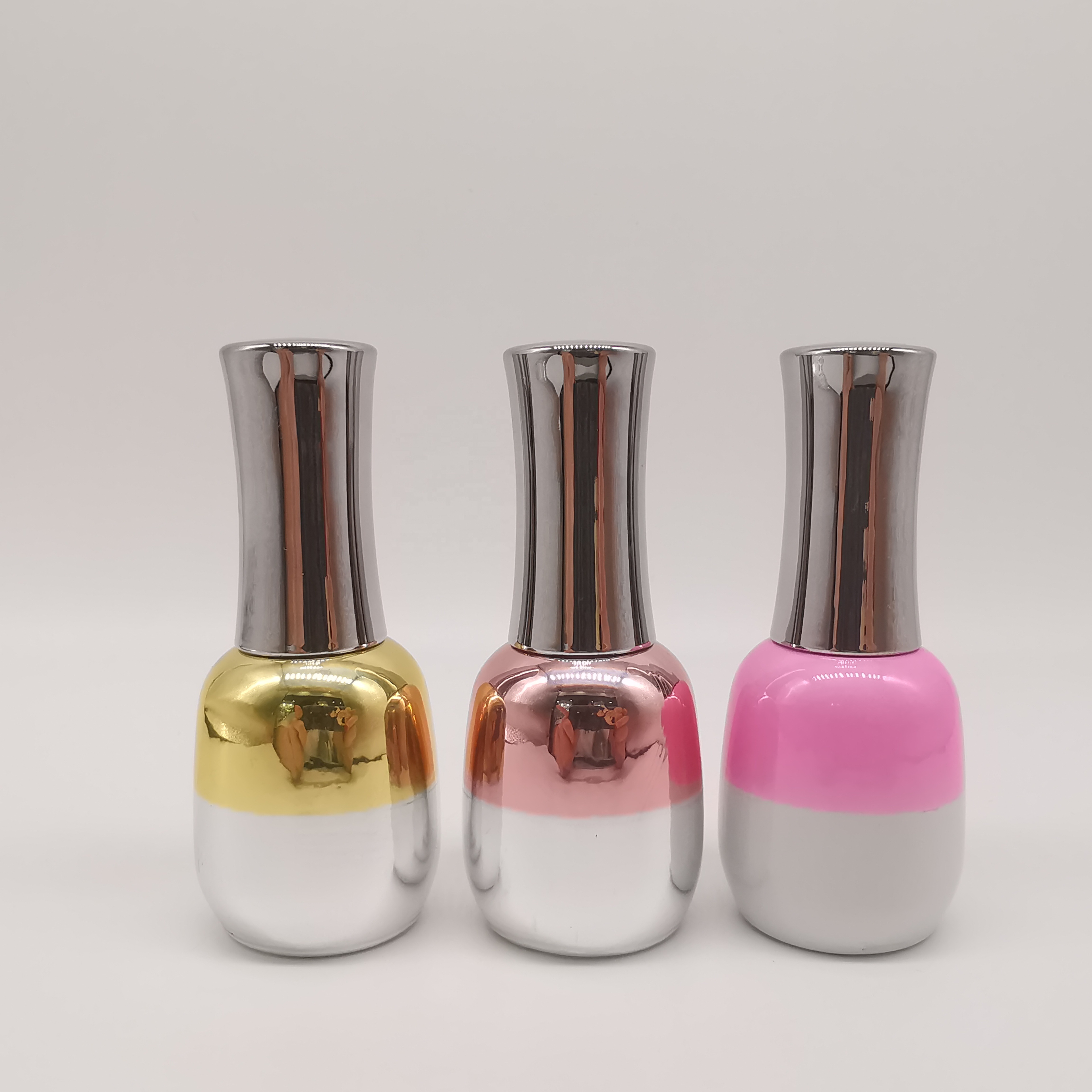 UV Gel Nail Polish Bottles with Brushes China Hot Selling Custom Empty Double Color Glass Personal Care Reply Whithin 12 Hours