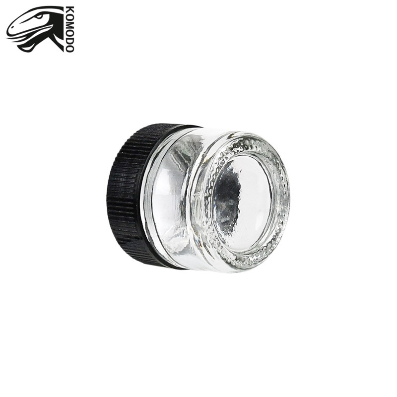 UV Protection Food Grade 5ML Glass Jar Dab Container for Lip Balms Makeup Samples Makeup Eye Shadow Nails Powder Jewelry
