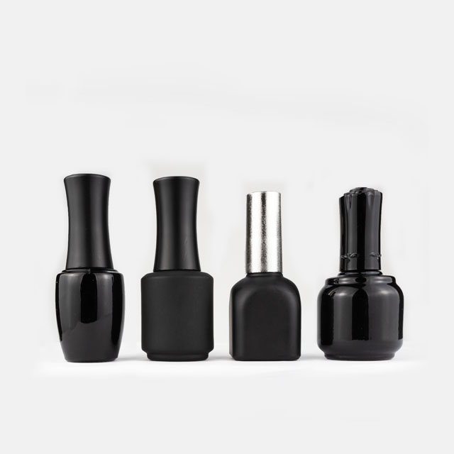 UV gel clear black empty unique 7ml 9ml 11ml 12ml 13ml 15ml glass nail polish bottle for nail polish gel
