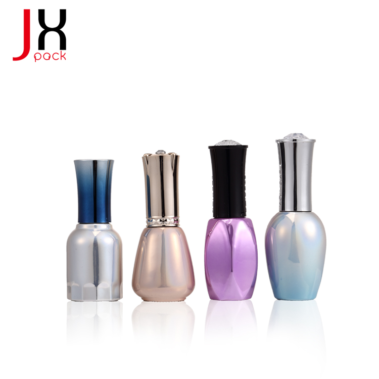 UV gel clear black empty unique 7ml 9ml 11ml 12ml 13ml 15ml glass nail polish bottle for nail polish gel