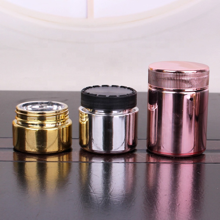 UV glass round straight sided jar wide mouth child resistant UV lids 1oz 2oz 3oz 4oz