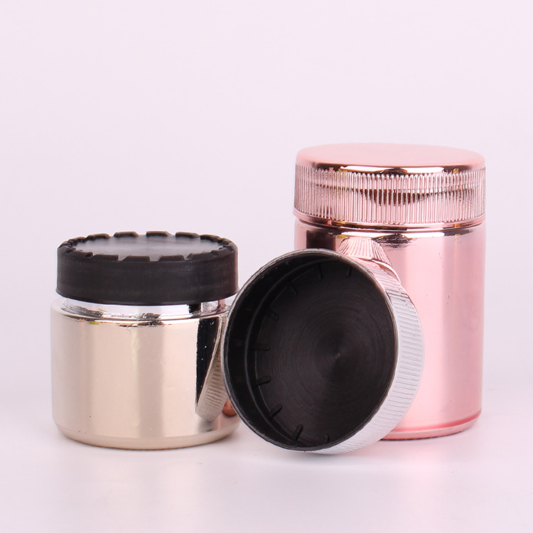 UV glass round straight sided jar wide mouth child resistant UV lids 1oz 2oz 3oz 4oz