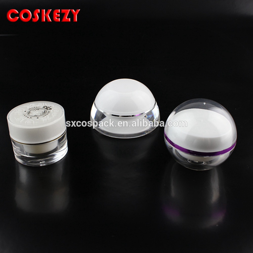 UV gold cap for white eye cream container unique shaped bottles white ceramic jar
