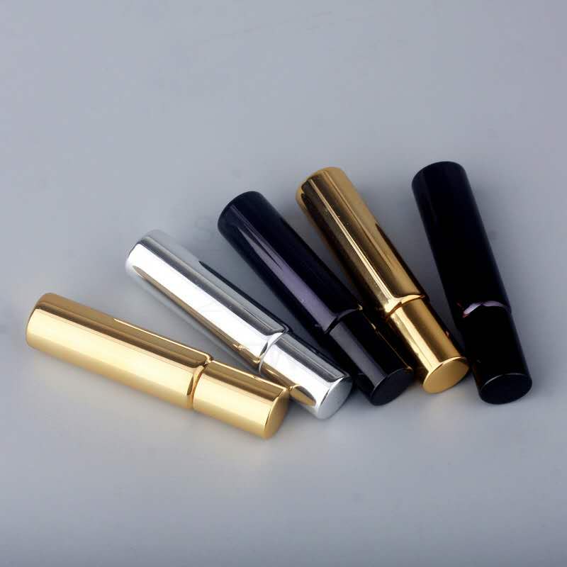 UV plating Gold Silver Black 10ml refill perfume oil atomizer spray bottle