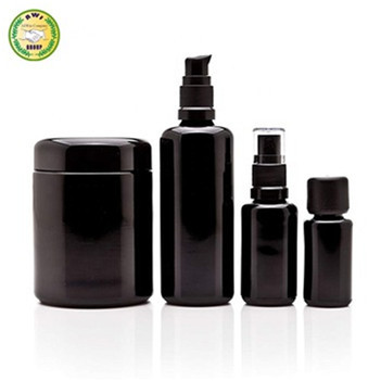 UV proof light dark violet glass cosmetic oil dropper bottle cosmetics violet glass perfume spray pump bottles containers