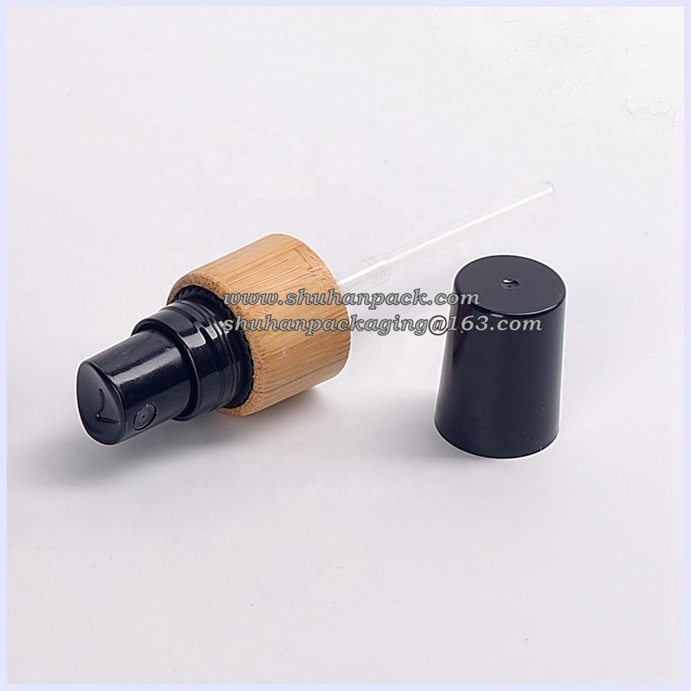 UV protection violet glass bottle 5ml 10ml 15ml 20ml 30ml 50ml 60ml 100ml black glass bamboo fine mist spray bottles