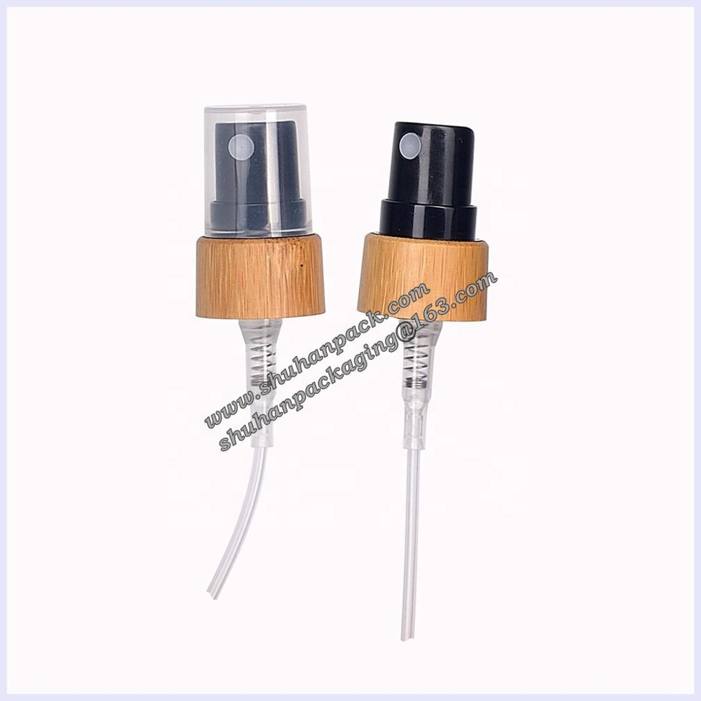 UV protection violet glass bottle bamboo spray 5ml 10ml 15ml 20ml 30ml 50ml 60ml 100ml black glass spray bottles