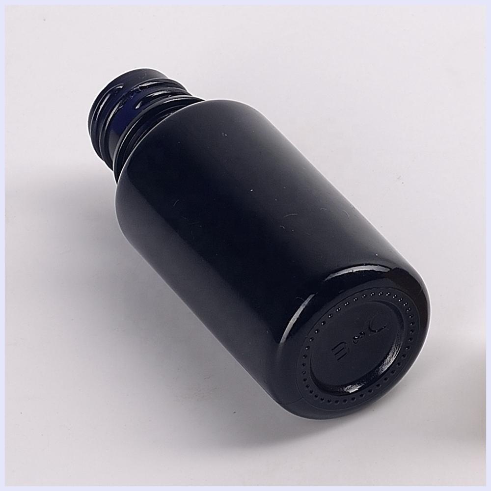 UV protection violet glass bottle bamboo spray 5ml 10ml 15ml 20ml 30ml 50ml 60ml 100ml black glass spray bottles