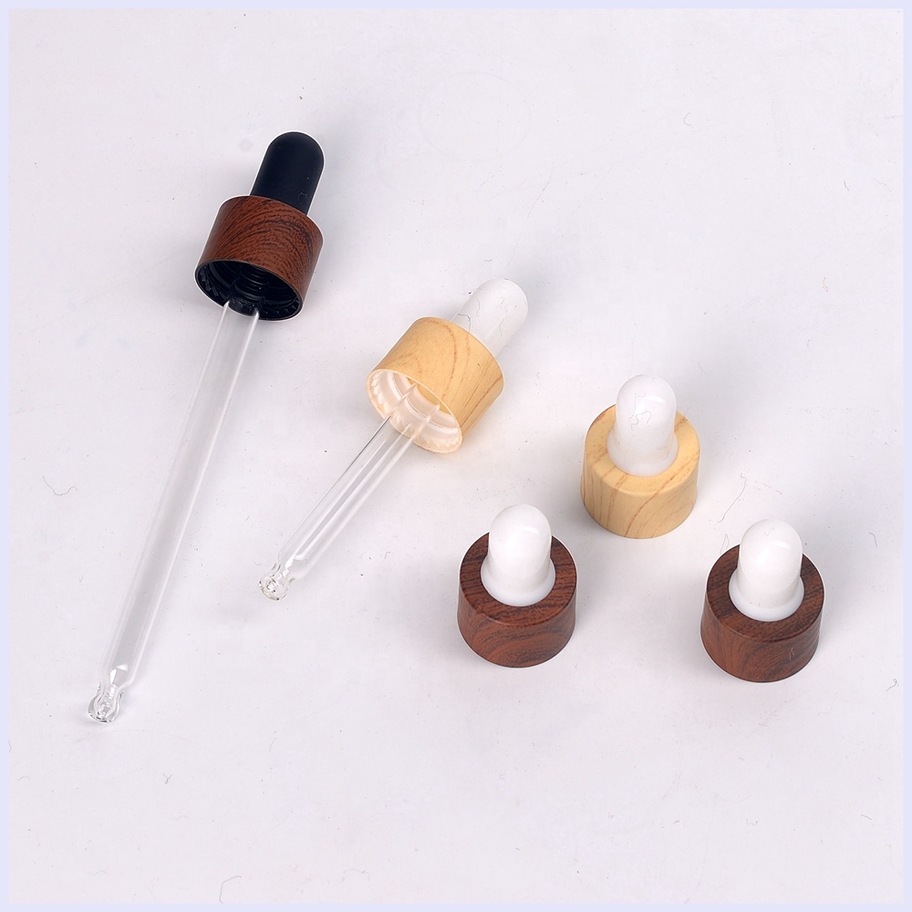 UV protection violet glass bottles 5 10 15 ml 20ml 30ml 50ml 100ml water transfer wood grain wooden dropper black glass bottles