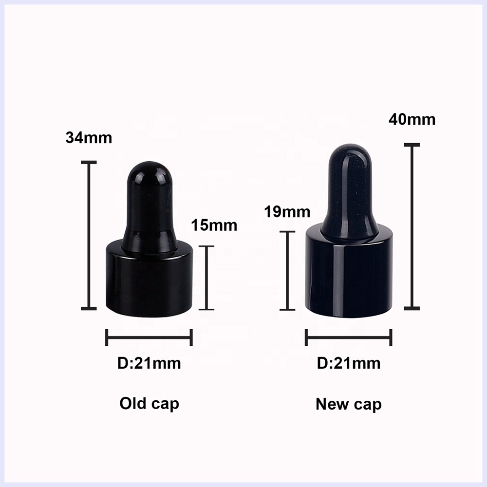 UV protection violet glass essential oil bottle opaque black glass bottles with shiny black aluminum dropper