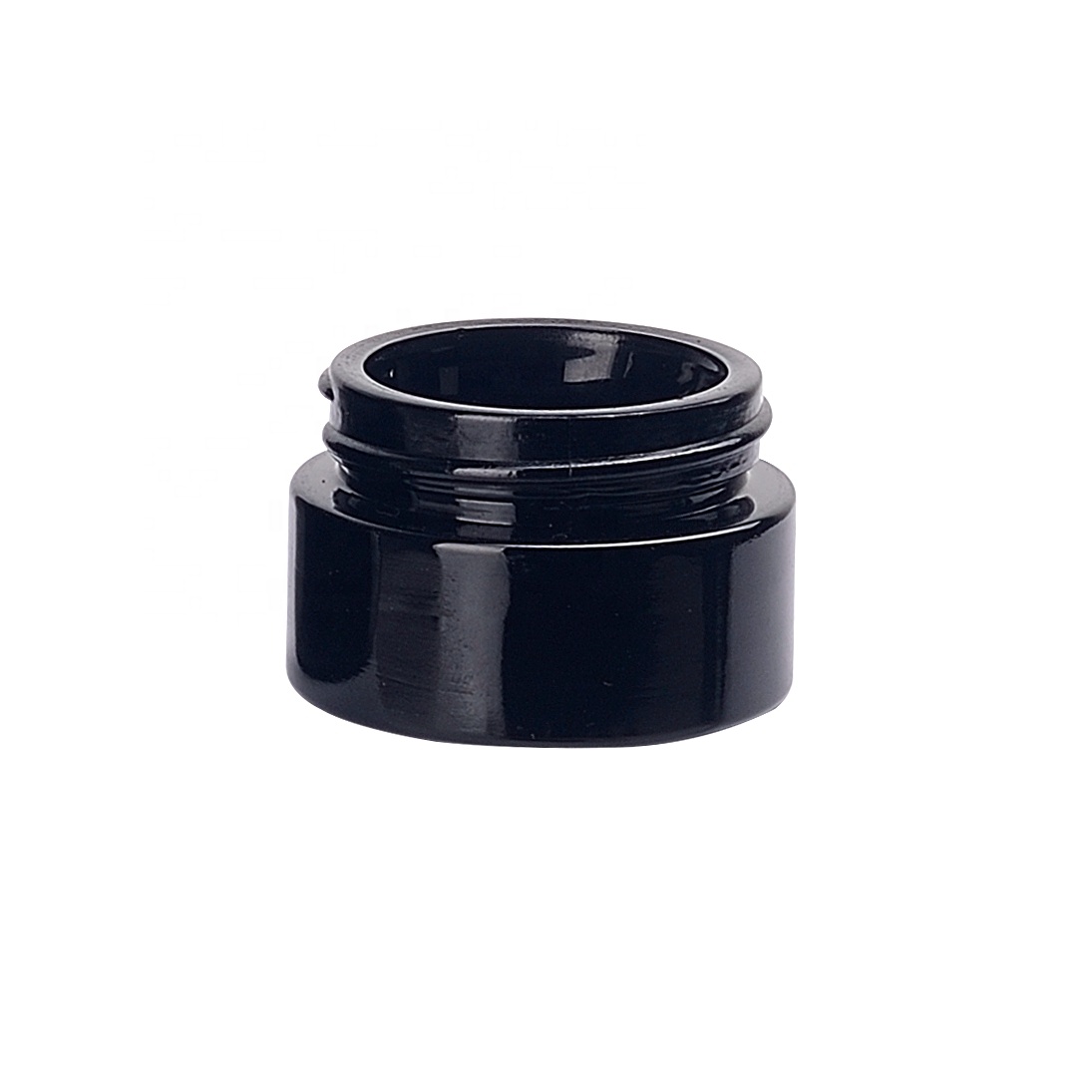 UV protective bakelite cap black glass jars 15g cosmetic packaging 15ml cream jar empty violet 15g black glass jar
