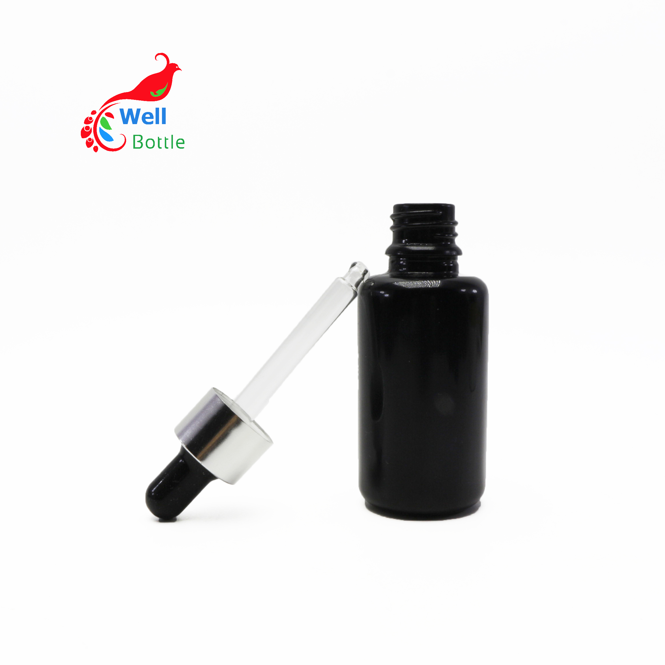 UV violet glass bottle 30 ml Fine Mist Bottle uv-proof glass Cosmetic packaging DV251E