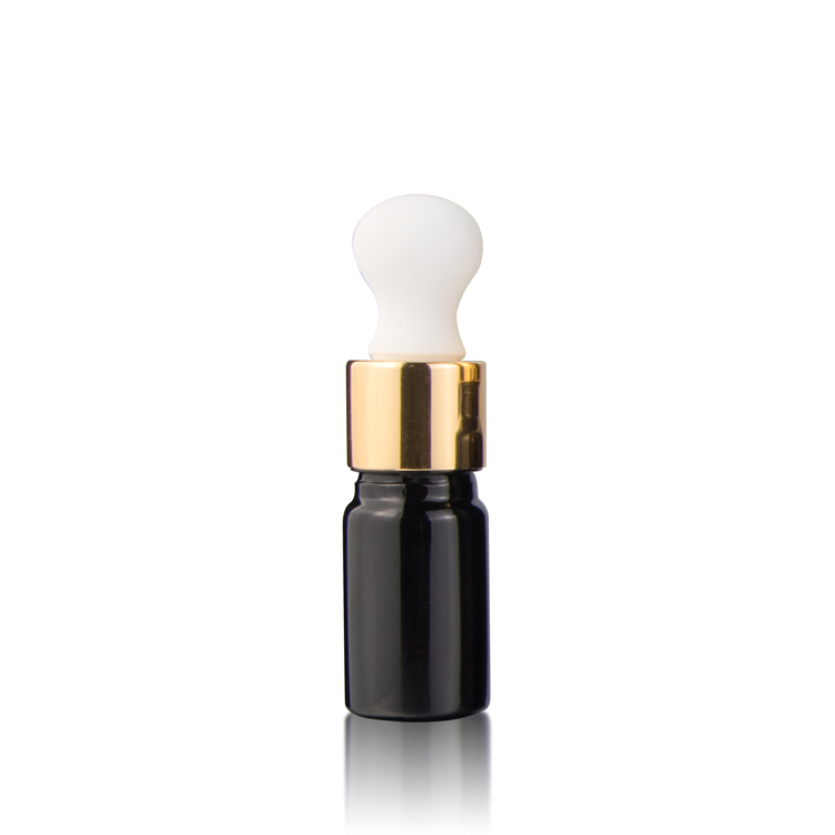 Ultraviolet 5 10 15 20 30 50 60 100 ml cosmetics hair oil packaging empty black essential oil bottles with dropper cap