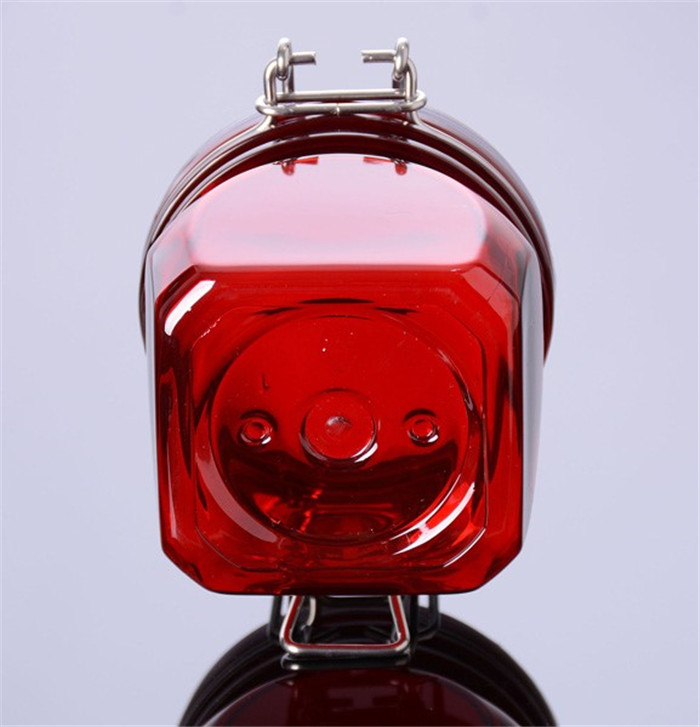 Unbreakable plastic pet preserving kilner bail jar