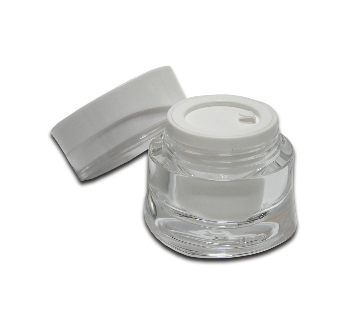 Unique 30g 50g High End Acrylic Double Wall Plastic Skincare Packaging Cosmetic Jars
