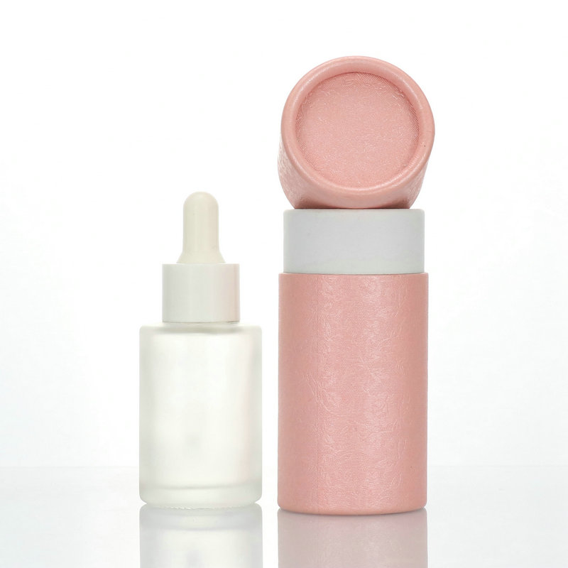 Unique Cosmetic Packaging 20ml 30ml Flat Shoulder Square Serum Dropper Bottle skin care glass bottle