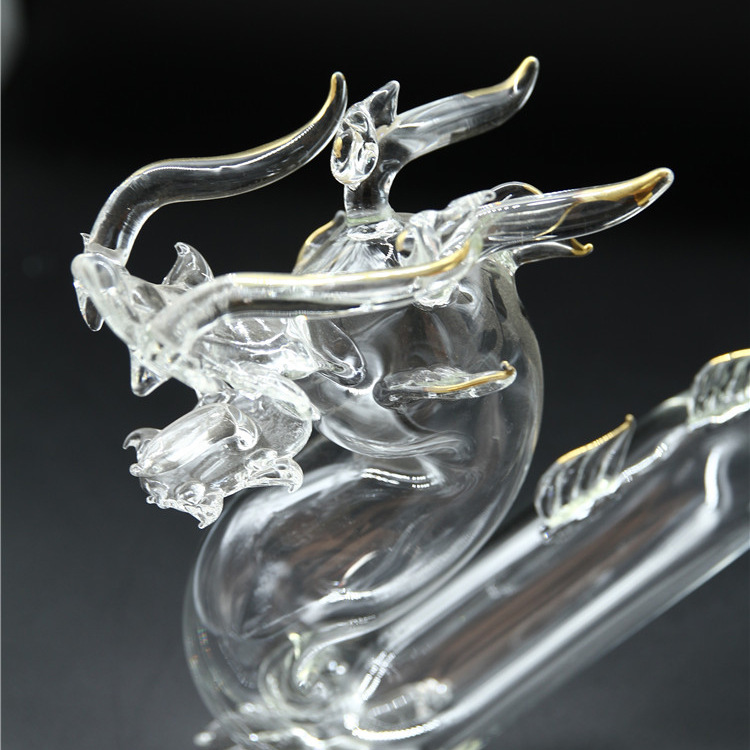Unique Custom Empty 750ml Glass Dragon Shaped Liquor Handmade Animal Bottle