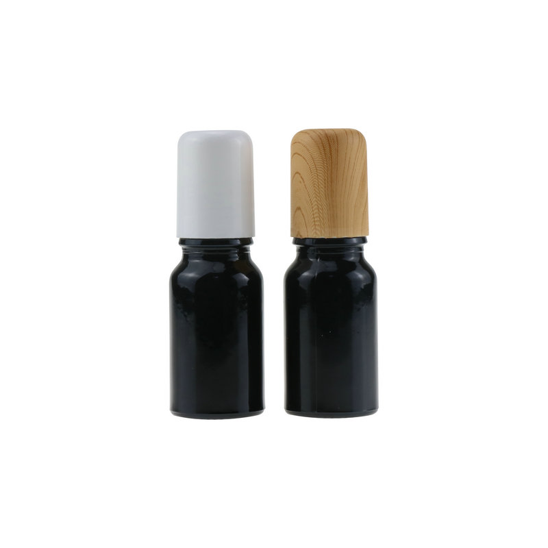 Unique Cylinder Round Fragrance Black Glass Empty Aroma Packaging Perfume Reeds oil Glass Aroma bottles