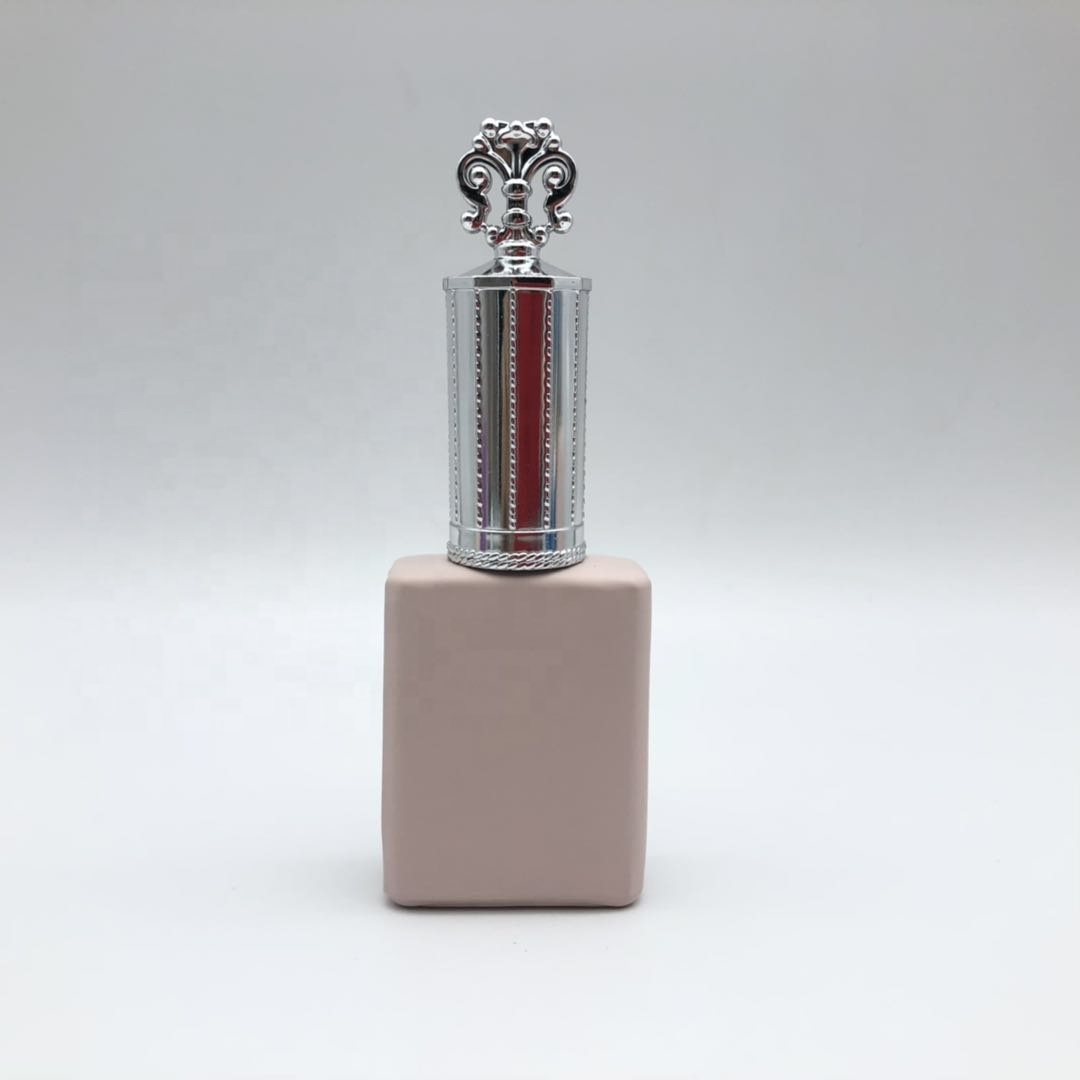 Unique Design Colorful Square Matt Nail Polish Oil Bottle 15 ml Cosmetic Packaging