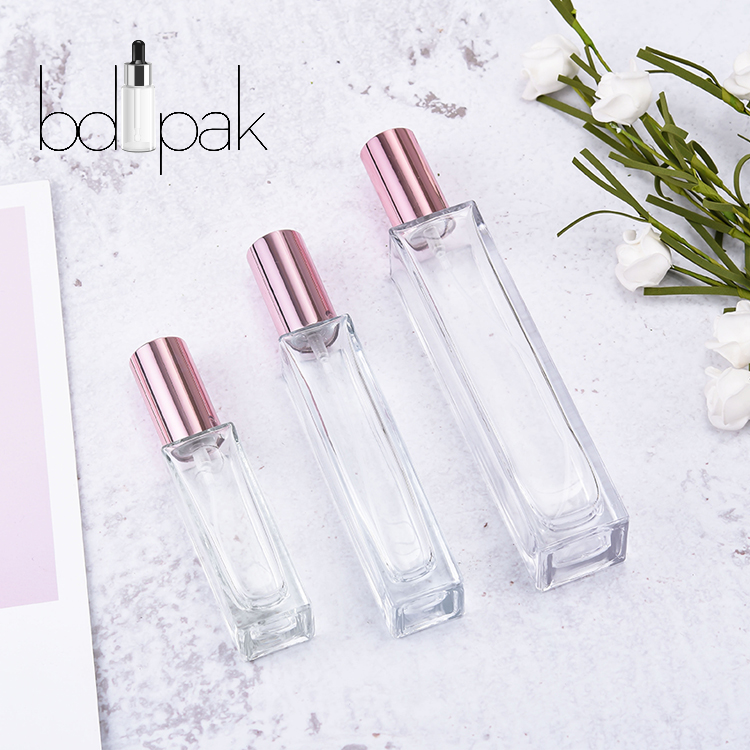 Unique Design Refillable Roll On Perfume Glass Bottle