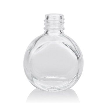 Unique Empty 10ML Glass Nail Polish Bottle Round Glass Nail Polish Bottle With Brush