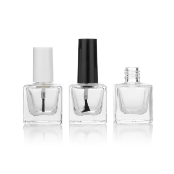 Unique Empty 10ML Glass Nail Polish Bottle Round Glass Nail Polish Bottle With Brush