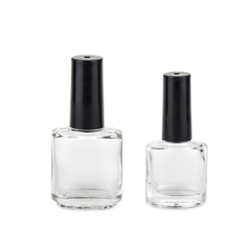 Unique Empty 10ML Glass Nail Polish Bottle Round Glass Nail Polish Bottle With Brush