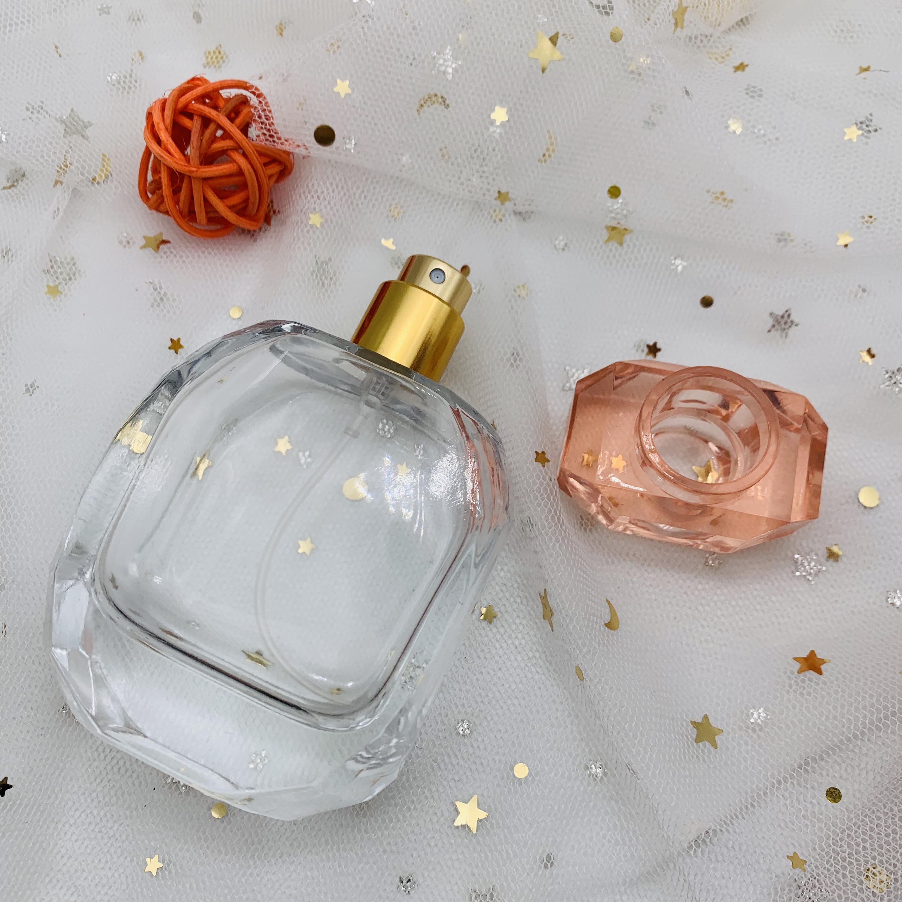 Unique Free Sample Empty 50Ml Clear Glass Perfume Spray Bottles For Women