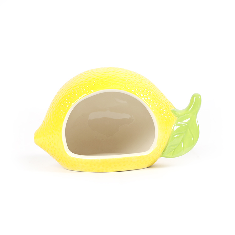 Unique Lemon Shape Home Use Kitchen Food Cookie Salt Seasoning Spice Storage Ceramic Jars