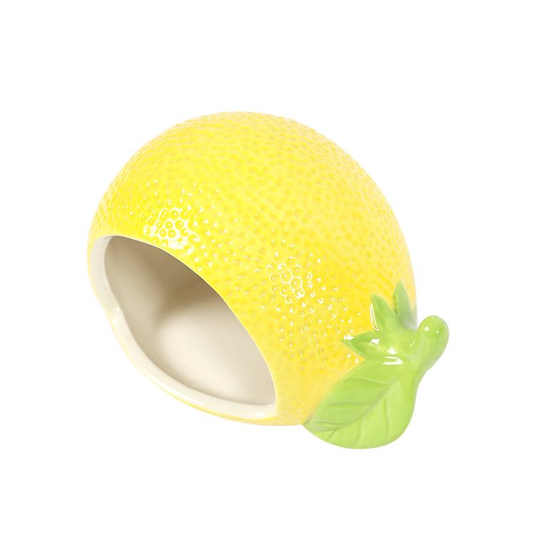 Unique Lemon Shape Home Use Kitchen Food Cookie Salt Seasoning Spice Storage Ceramic Jars