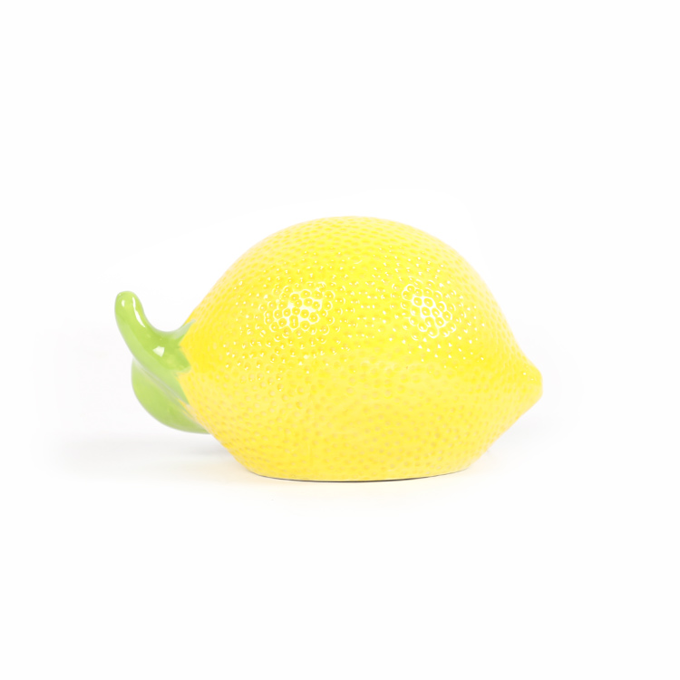 Unique Lemon Shape Home Use Kitchen Food Cookie Salt Seasoning Spice Storage Ceramic Jars
