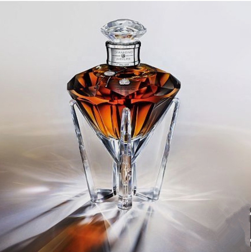 Unique Luxury 500ml 700ml Diamond Shape Vodka Whiskey Liquor Wine Glass Bottle