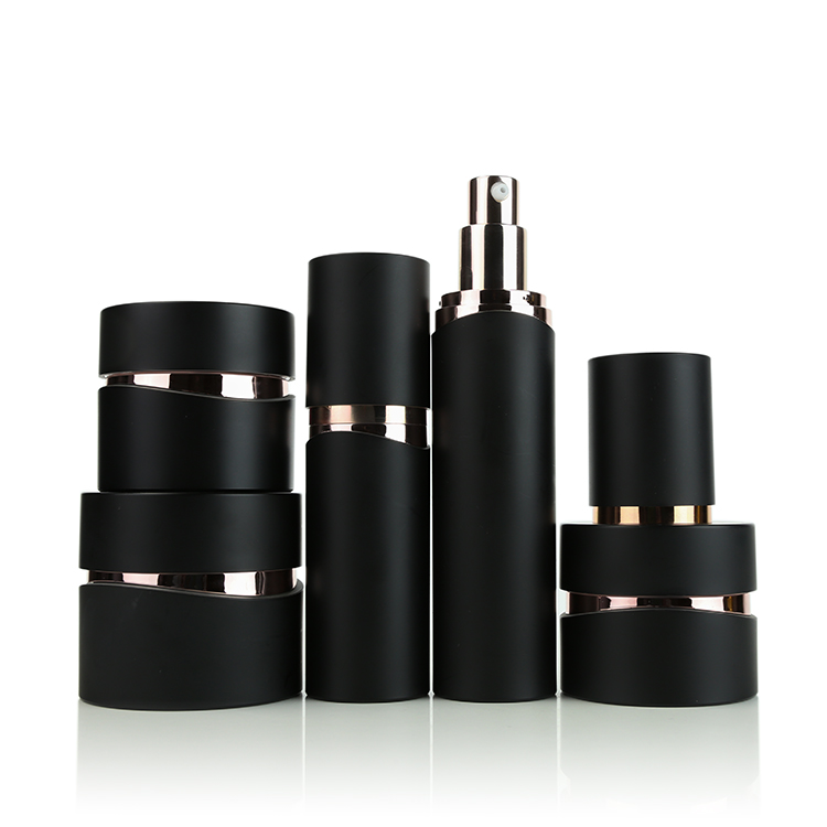 Unique Matt black/white Acrylic Cosmetic Skincare Cream Jar plastic Packaging W-SY 15/30/50G