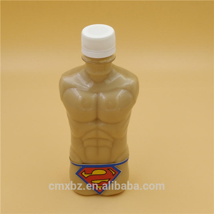 Unique PET male female body shaped plastic bottle