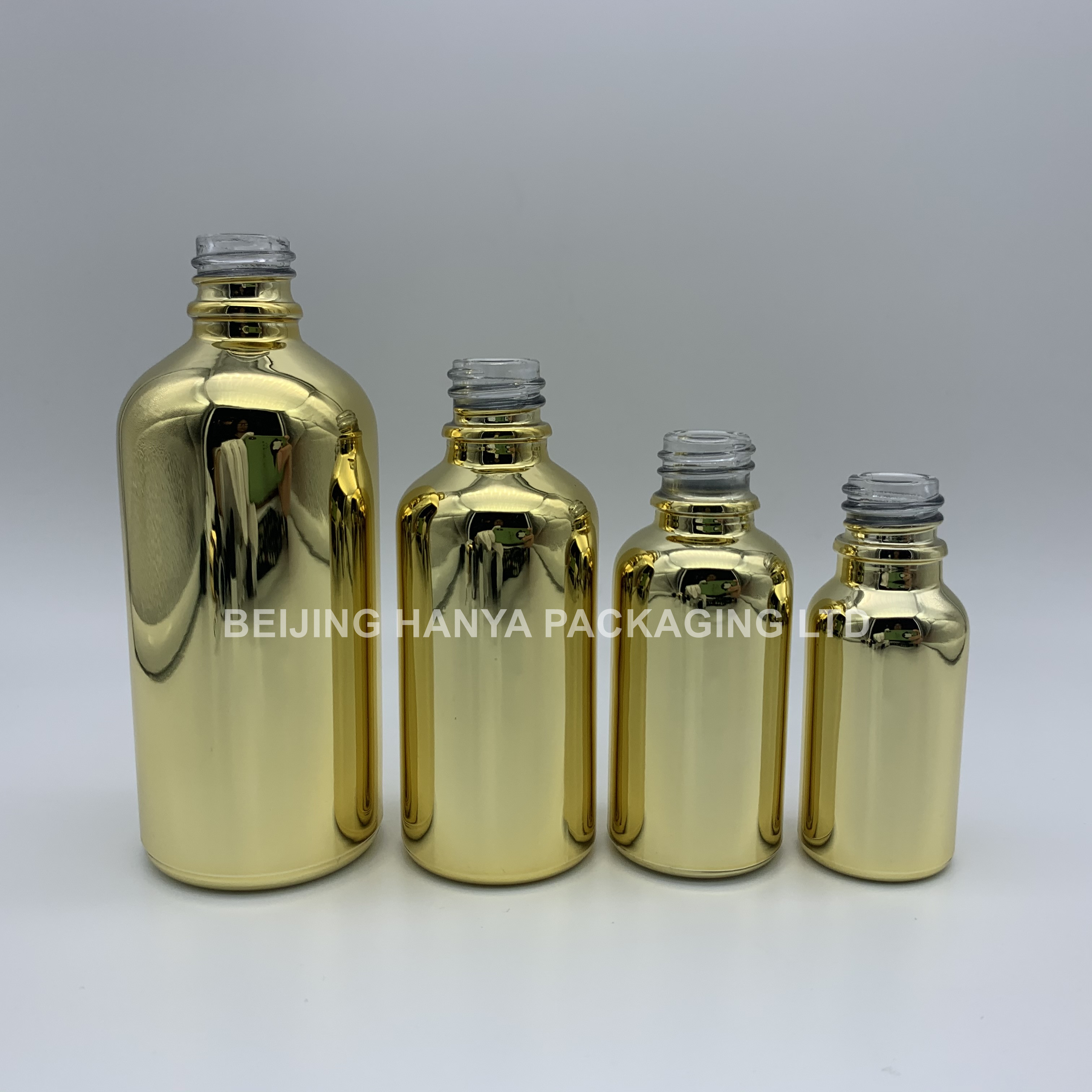 Unique Rose Gold Essential Oil Glass Dropper Bottle