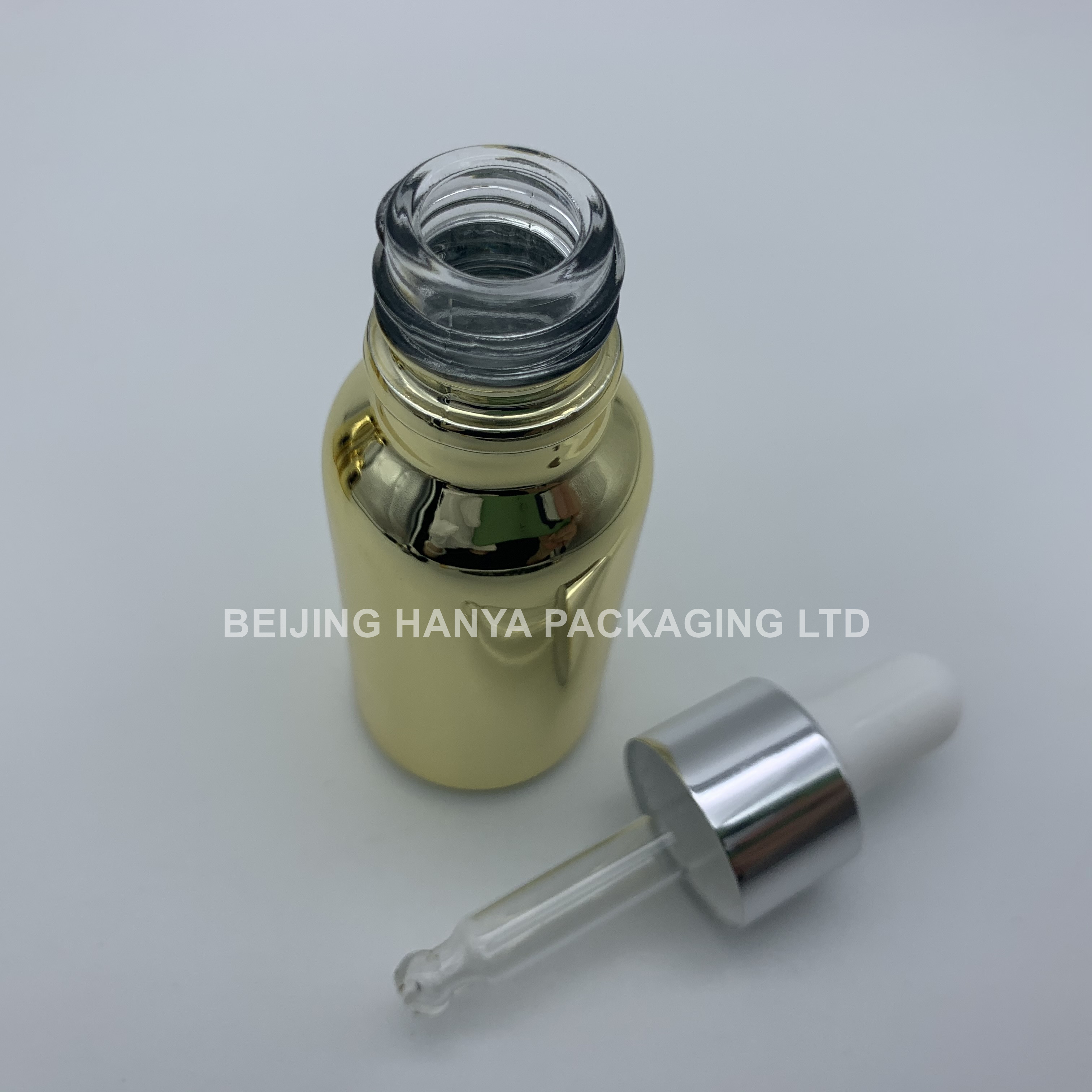 Unique Rose Gold Essential Oil Glass Dropper Bottle