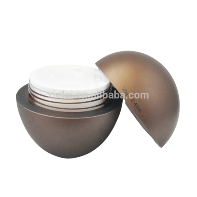 Unique design egg shape cream jar 15g 30g 50g 70g acrylic jar skin care cosmetic packaging