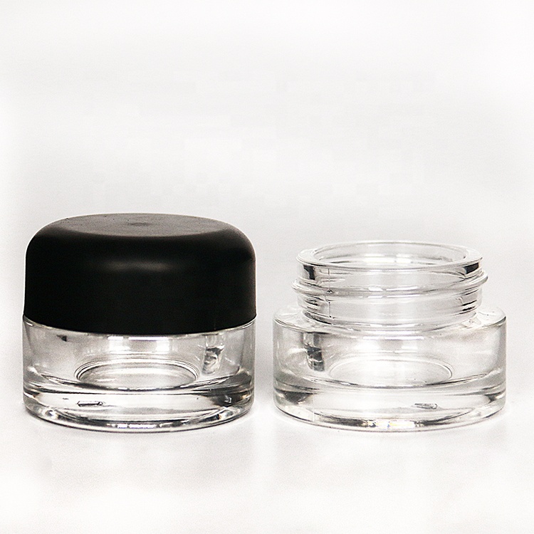 Unique design glass material herb spice and saffron packaging luxury glass jar with child resistant lid