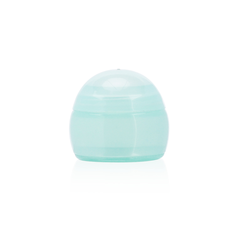 Unique empty 3G 3ML blue small cosmetics containers and packaging mini pet eye cream plastic jars for beauty care