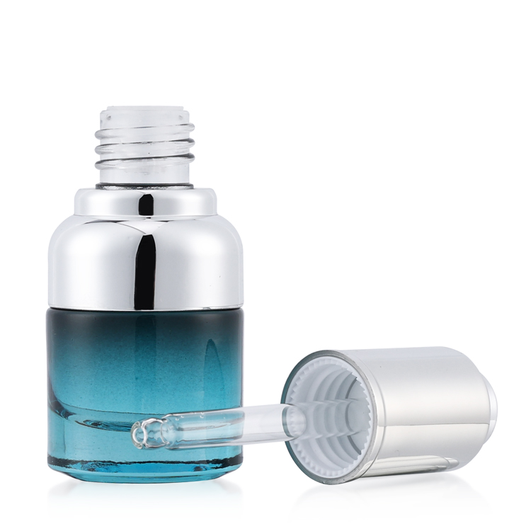 Unique essential oil dropper 30ml serum Cosmetic Glass Bottle